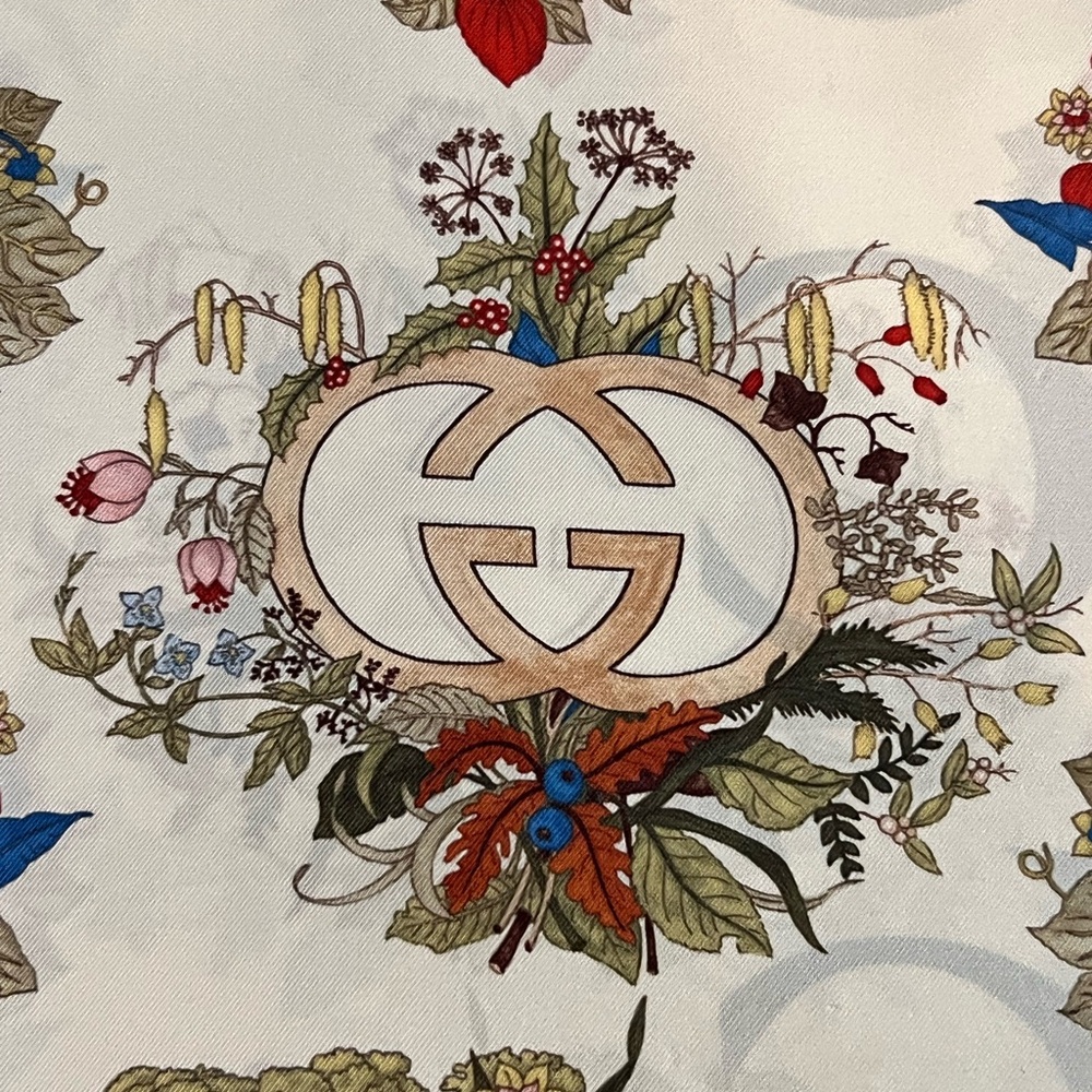Authentic Rare Gucci 100th Anniversary Silk Scarf - Picture 3 of 7